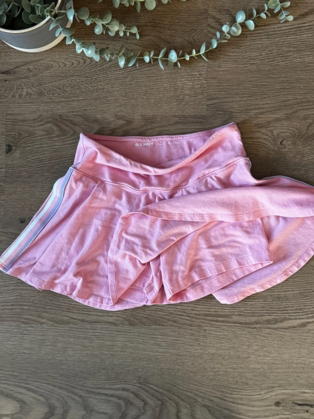 Old Navy Girls Pink Athletic Skort Built-In Shorts Active Tennis Skirt Size L 10